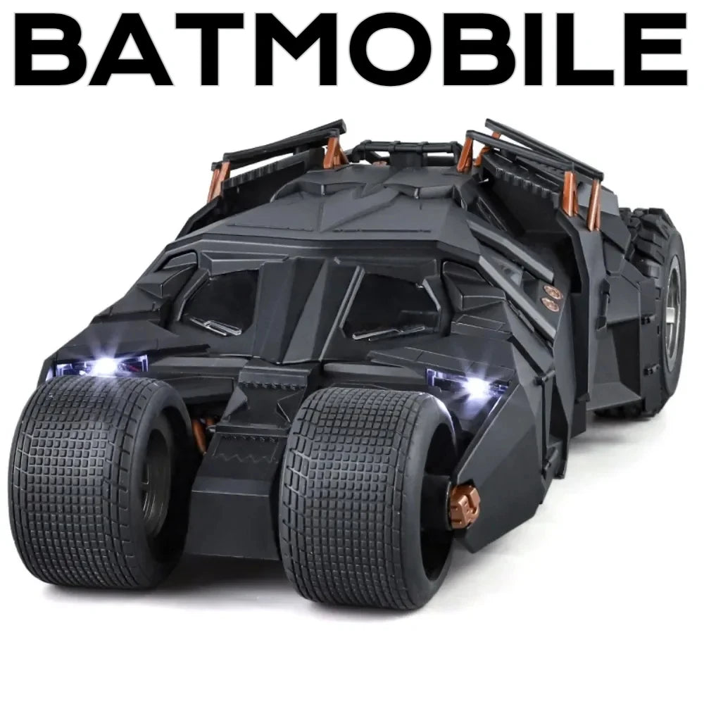 1:18 Large-Scale Batmobile Model – The Dark Knight Trilogy Alloy Car with Sound, Lights, Sliding Doors & Spray, Collectible Ornament & Gif